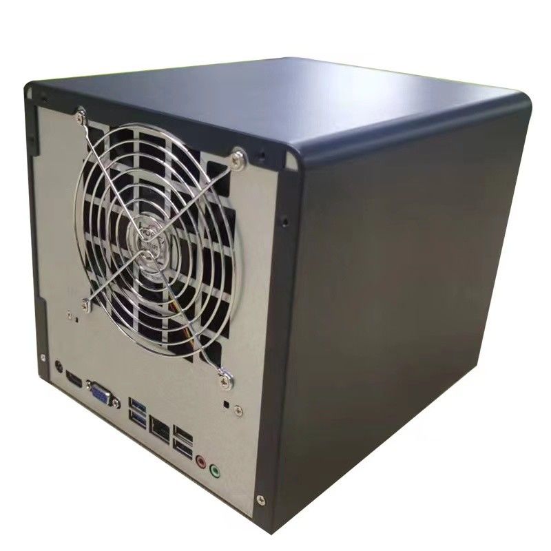 Réservoir Nas Serveur de stockage Chassis ménage 4 baie boîtier informatique Panneau en alliage d'aluminium