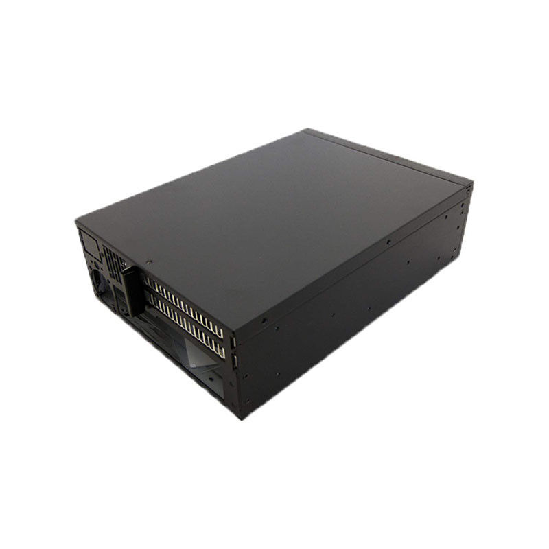 6U rackmount serveur design de châssis noir électronique industrielle 19 pouces 3U boîtier d'ordinateur