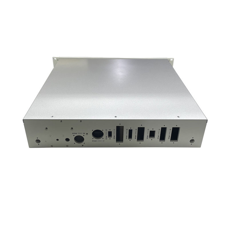 Couche en poudre entièrement personnalisée d'acier d'aluminium de découpe laser de métal de fabrication de tôle de métal pièces d'amplificateur