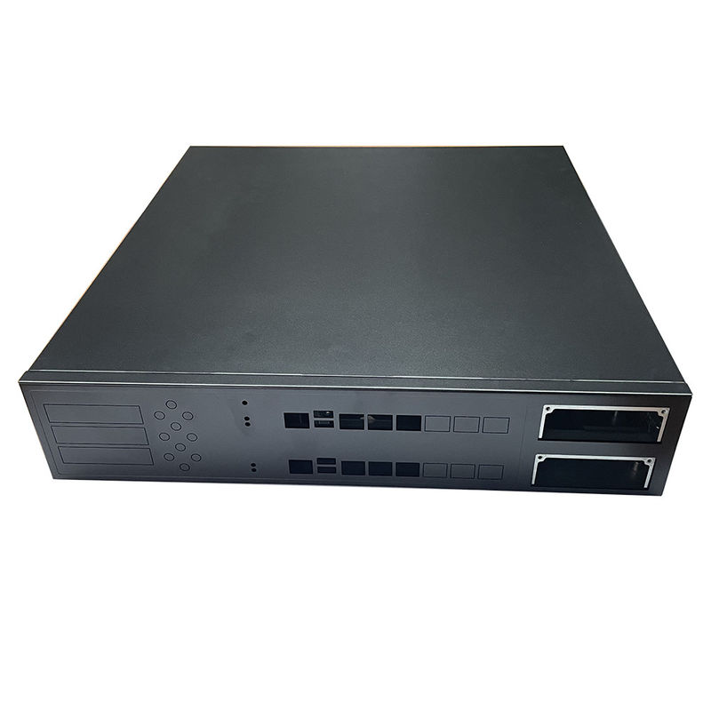 12 Bay 16 Bay Rackmount Gpu Serveur personnalisé Chassis de boîtier pulvérisé en poudre noire